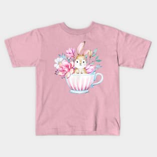 Little bunny inside a cup Kids T-Shirt